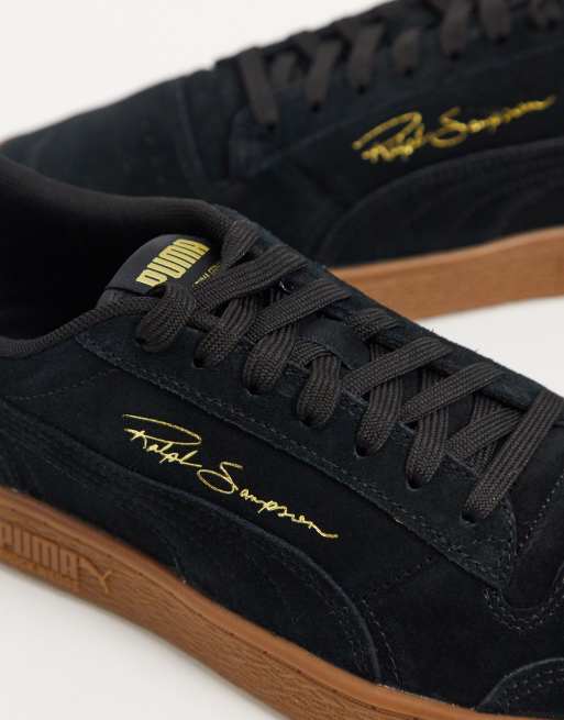 Puma Ralph Sampson Sneakers nere con suola in gomma In