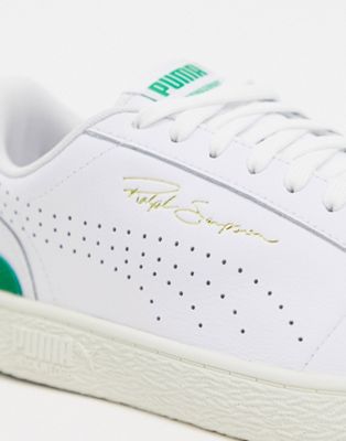 scarpe puma bianche e verdi