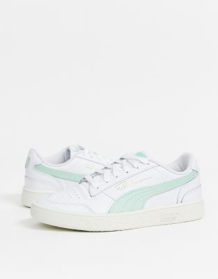 puma mint green trainers