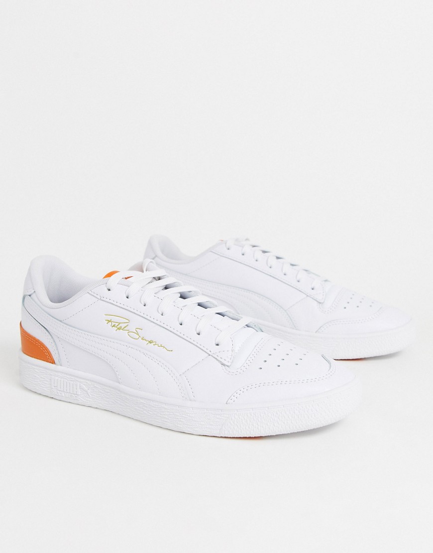 Puma – Ralph Sampson – Vita och orange sneakers