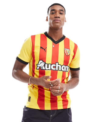 asos Puma RCL football jersey in yellow and red