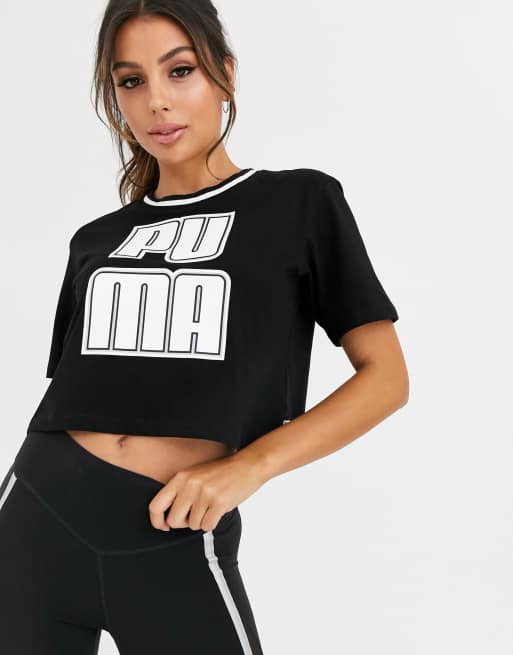 Puma – Rebel Reload – Czarny krótki top