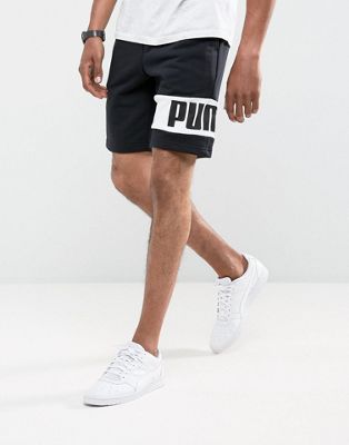 Puma Rebel Sweat Shorts In Black 