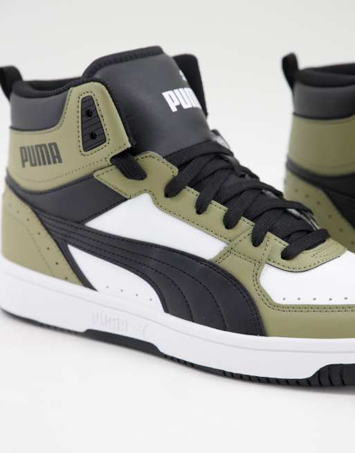 Green puma hot sale high tops