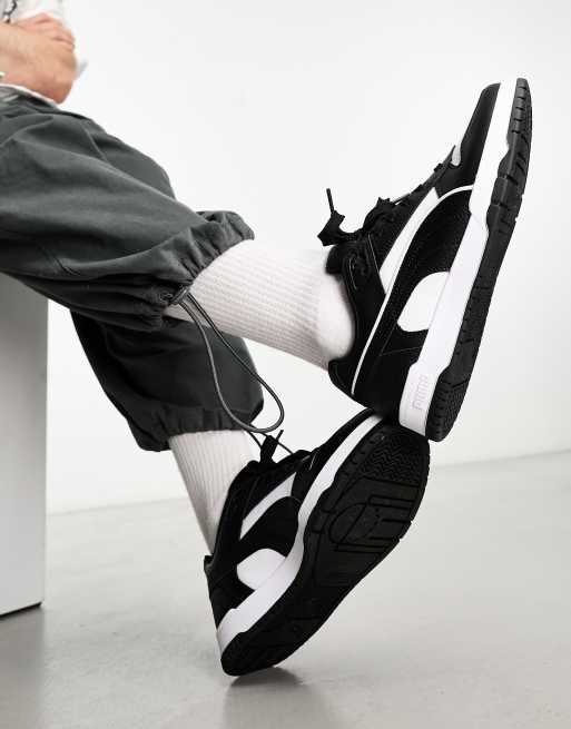 Puma Rebound trainers in black white ASOS