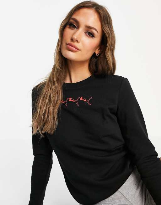 Puma repeat logo sweatshirt sale