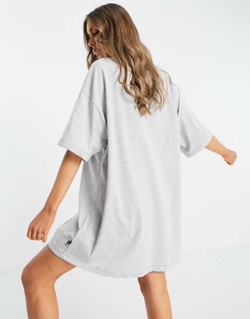 Puma repeat cat logo t shirt dress in gray exclusive to ASOS