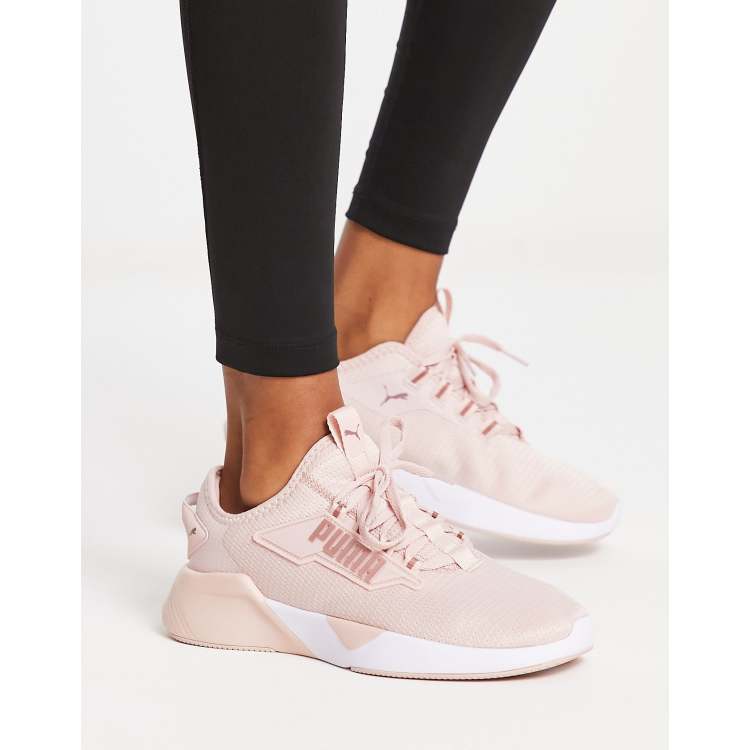 Puma pink shop shoes women