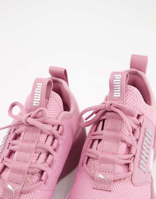 Ladies pink shop puma trainers