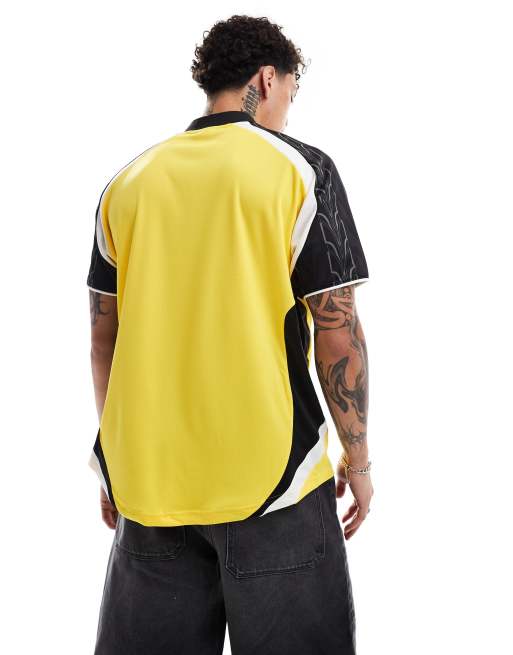 Puma - Retro-inspireret fodboldtrøje i gul og sort, 3 af 4
