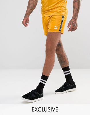 Puma Retro Soccer Co-Ord Set in Yellow 