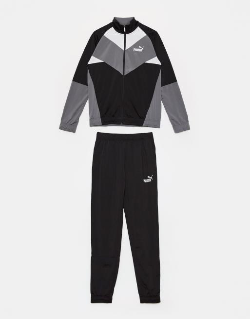 Puma Retro tracksuit in Puma black | ASOS