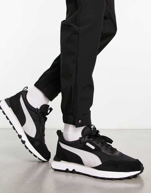 Puma Rider Future Vintage trainers in black and grey