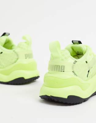 puma rise neon women's sneakers