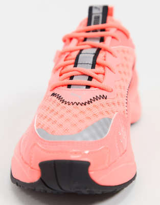 neon pink shoes
