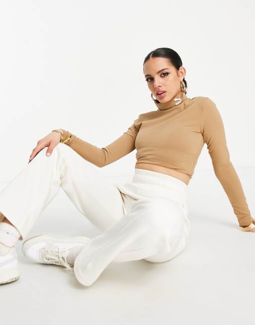 Puma roll neck long sleeve top in light brown - exclusive to ASOS, 4 of 4