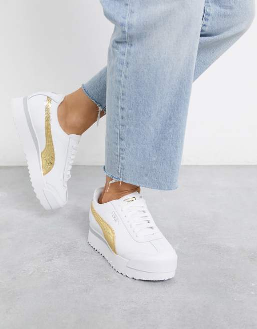 Puma Roma Amor Metal sneakers in white