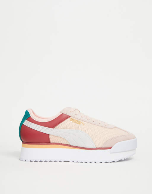 Puma roma hot sale amor platform sneakers