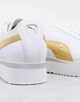 puma roma amor trainers in white