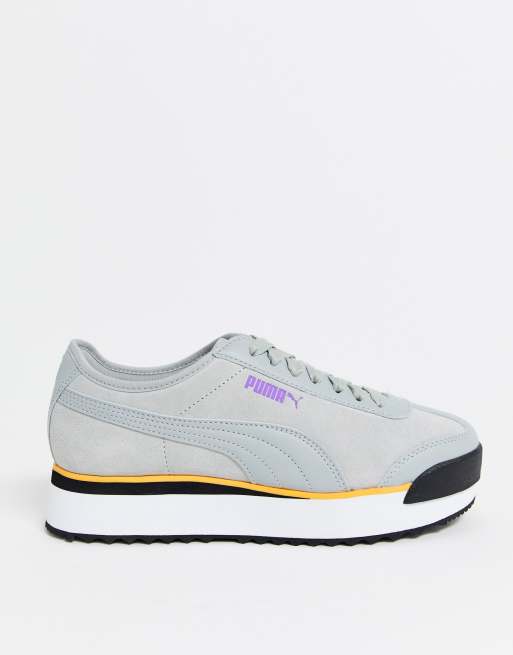 Puma roma hot sale grey