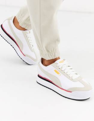 puma roma amor trainers in white