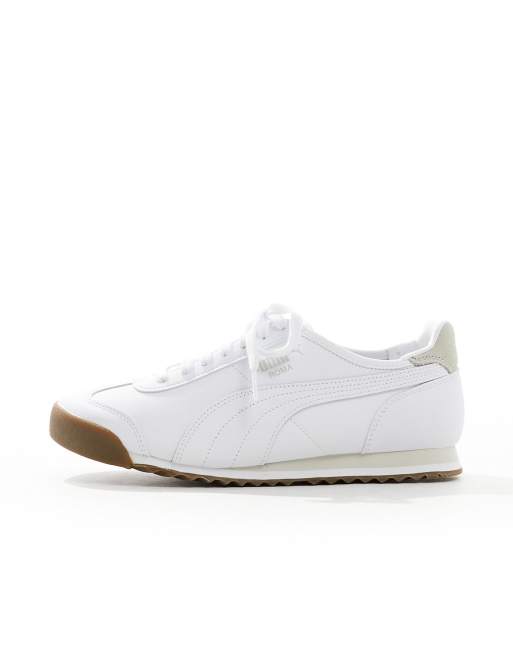 Puma Roma Leather Trainer White - 80s Casual Classics
