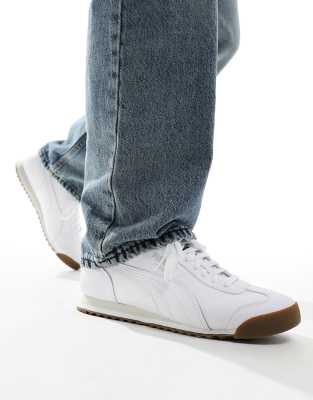 Puma Roma leather trainers in white - ASOS Price Checker