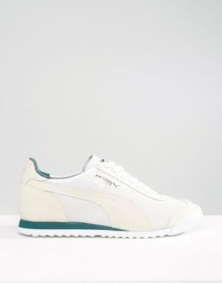 Puma Roma OG Leather Trainers In White 