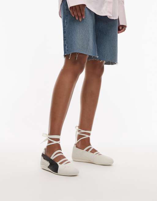 Puma Rosé Collection Speedcat ballet flats in white, 3 of 5
