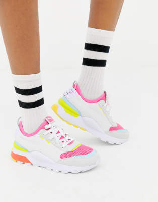 white trainers in winter
