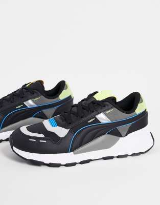 Puma RS 2.0 Futura trainers in black and grey