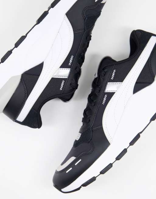 Puma RS 2.0 Futura trainers in black and white ASOS