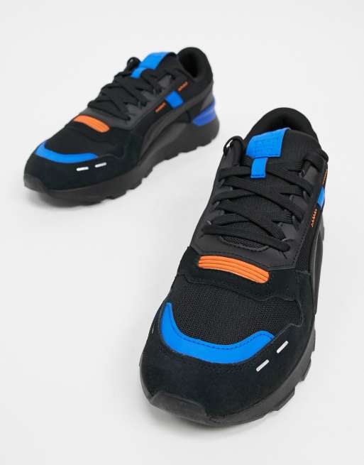 Puma rsx black on sale blue