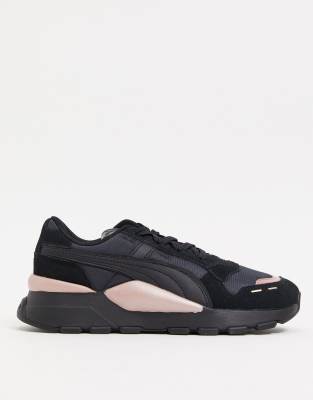 puma black and rose gold sneakers