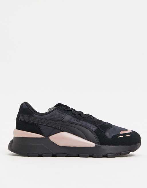 Puma black and store rose gold trainers