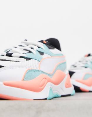 puma shoes blue and orange