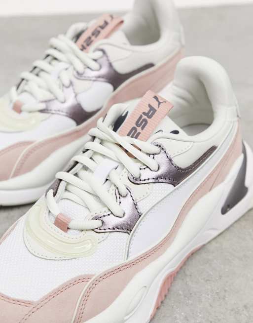 Puma RS 2K sneakers in gray and pink