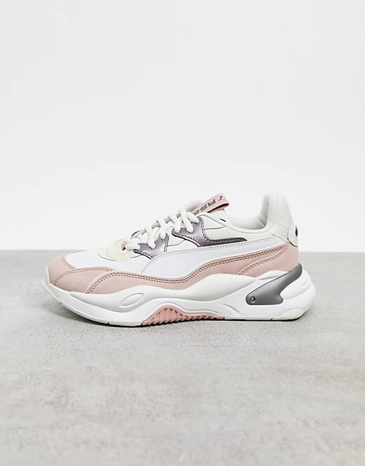 Women Trainers/Puma RS-2K trainers in grey and pink 