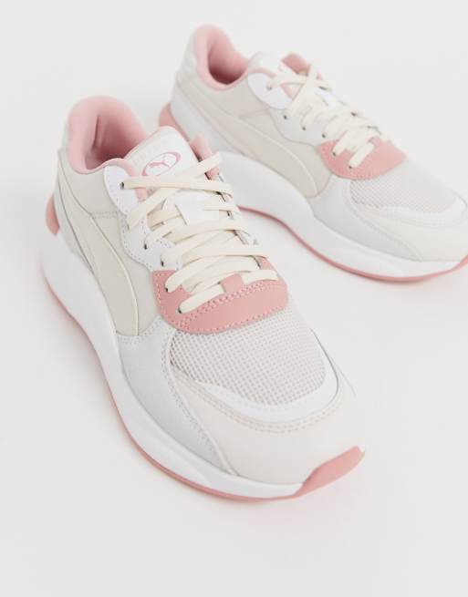 Puma RS 9.8 Space Sneakers in Pastel Pink and Beige