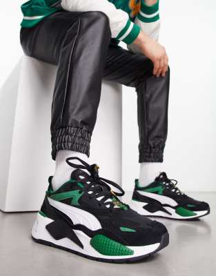 Puma rsx hot sale green and black