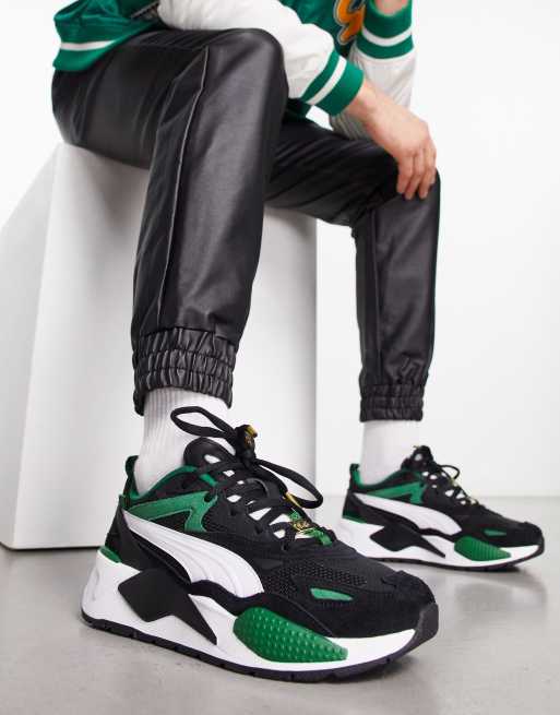 Puma shoes black clearance and green