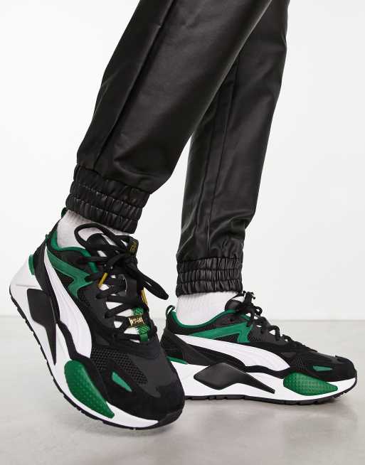 Puma rsx white and 2024 green