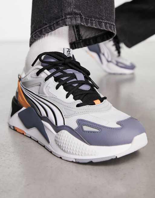 Puma RS Efekt Turbo trainers in grey and white ASOS