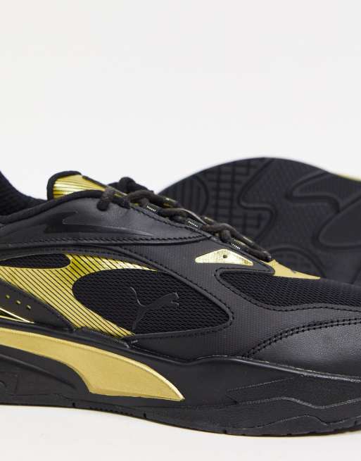 Puma rs hotsell 0 black gold