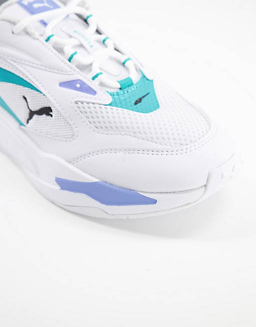 Sportswear Puma RS Fast Pop trainers in white and blue 