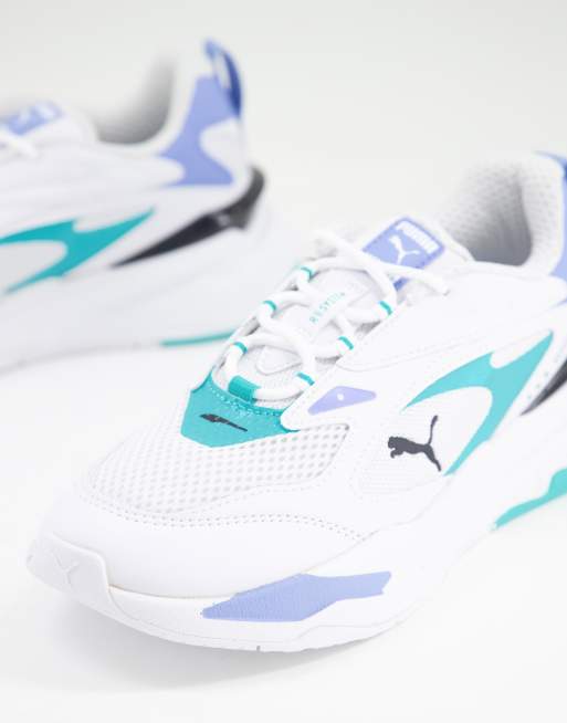 Puma rs white clearance blue