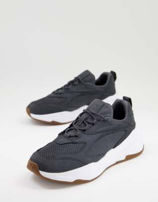 ondergoed vanavond Bloedbad Puma RS-Fast premium sneakers in black with gum sole | ASOS