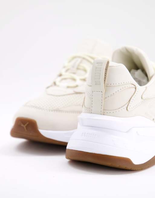 Puma cream hot sale trainers