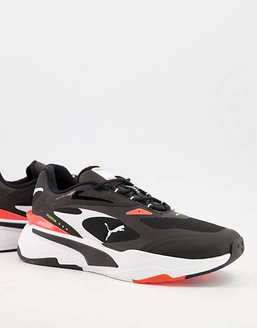 Puma RS-Fast tech sneakers in black and pink
