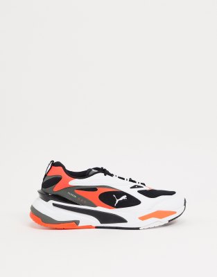 Puma RS-Fast trainers in black white and red